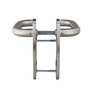 Dr�cker-Schild-Garnitur - Edelstahl - U-Form - Feuerschutzt�ren - DIN 18273 / EN 1906 Klasse 4 - PZ 72 mm