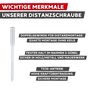 Distanzschrauben 11,5 mm TX30 - Fenstermontage - verzinkt - f�r Kunststoff- & Holzfenster