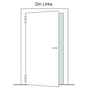 Korridort�r-Einsteckschloss PZ/W 55/72/8 - Rundstulp 20x235 mm - Klasse 2 - silber lackiert