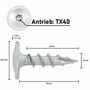 SCREW REBEL Pfostenverbinderschraube - Tellerkopf - Zinklamellenbeschichtung - TX40 - ETA-11/0389