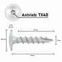 SCREW REBEL Pfostenverbinderschraube - Tellerkopf - Zinklamellenbeschichtung - TX40 - ETA-11/0389