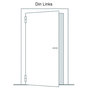 Zimmert�r-Einsteckschloss BB 55/72/8 - Stulp 18 x 235 mm rund - silber lackiert - f�r gef�lzte T�ren - DIN links oder rechts
