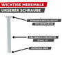 Senkkopfschraube DIN 965 - galvanisch verzinkt, Stahl 4.8 - PH-Kreuzschlitz, Vollgewinde