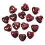 15 Spiegelherzen Streudeko Herz Spiegel Tischdeko 30mm dunkelrot Spiegeldeko 3cm