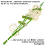Gesteck Unterlage 3 Orchideenr�hrchen Luffa L50xB8cm Tischdeko Tischgesteck gr�n