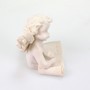 Engel mit Buch 8cm Polyresin wei� Figur Engelfigur Putte Dekoengel Dekofigur