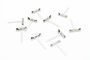10 x Anstecknadel Anstecker Hochzeit Corsage Revers Clip Pin Corsageclip 