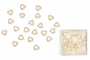 Streudeko Herzen Kunststoff Perlmutt creme 100 St�ck 12mm Hochzeit Tischdeko