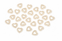 Streudeko Herzen Kunststoff Perlmutt creme 100 St�ck 12mm Hochzeit Tischdeko