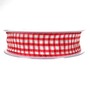 25m Dekoband 25mm kariert Antennenband Schleifenband Geschenkband Band Karo 