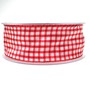 25m Dekoband kariert 40mm Antennenband Schleifenband Geschenkband Band Karo