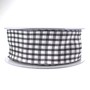 25m Dekoband kariert 40mm Antennenband Schleifenband Geschenkband Band Karo