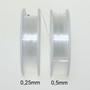 Perlenfaden Perlonfaden Nylonfaden Faden transparent 0,5mm 50m 