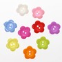 230 Kn�pfe bunte Blumen Bl�te 22mm Kinderkn�pfe Streudeko Kunststoff Tischdeko 