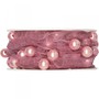 10m Dekoband Organza Perlen Schleifenband Geschenkband Perlenband Girlande