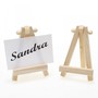 12 Tischkartenhalter Holz natur Mini Staffelei 9x5,8cm Kartenhalter Platzkarten 