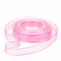 Chiffon Organza Dekoband mit Drahtkante 25 mm breit 20 m auf Rolle