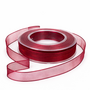 Chiffon Organza Dekoband mit Drahtkante 25 mm breit 20 m auf Rolle
