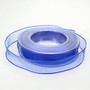20m Dekoband Chiffon Organza mit Drahtkante 25mm breit