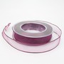 20m Dekoband Chiffon Organza mit Drahtkante 25mm breit