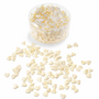 800 Herzen Stoff gl�nzend 12mmx13mm Klebepunkt Streudeko Streuherzen Hochzeit