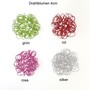 8 Drahtblumen 4cm Draht Bl�te Blume Metall Drahtkn�uel Drahtbl�ten Streuteile