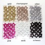 48 Streusterne offen Streudeko Sterne Dekosterne flach 3,5cm Glitter Glitzer Weihnachten