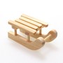 12 Deko Schlitten Holz mini 3,7cm Minischlitten Weihnachtsschlitten