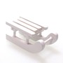12 Deko Schlitten Holz mini 3,7cm Minischlitten Weihnachtsschlitten