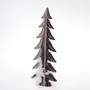Tannenbaum gro� Porzellan 22,5cmx8,4cmx4,3cm Baum Deko Weihnachten Christbaum silber 