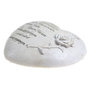 Trauerherz Rose + Spruch ca 20cmx19cm Herz Gedenk Grabherz Gedenkstein steinwei�