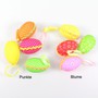 4 bunte Eier 6cm Ostereier k�nstlich mit Stoff sortiert Stoffeier Deko Ostern 
