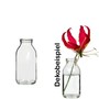 10 Glasflaschen mini H6cm 3cm Glas Flaschen 25ml Minivase Blumenvase Glasvase
