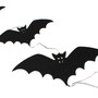 Fledermaus Girlande Filz schwarz L100cm B28cm Halloween Grusel Party Dekoartion