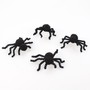 4 Deko Spinnen schwarz Deko Halloween ca 4x4cm Beine formbar Horror Party