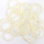 25 Serviettenringe Perlen Kunststoff 4cm Serviettenhalter Servietten Tischdeko