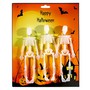 3 Skelette 15cm leuchten im Dunkeln Kunststoff Halloween glow in the dark Horror 