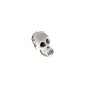 50 x Totenkopf Streudeko Kunststoff Halloween H24mm x B14mm Streuteile Sch�del