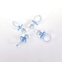 4 Deko Schnuller 7cm Acryl Streudeko Baby Taufe Geburt Baby Tischdeko blau oder rosa