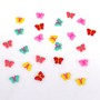 24 Schmetterlinge bunt 2cm Kunststoff m Klebepunkt Streuteile Sticker Sommer