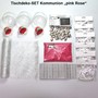 Tischdeko-Set Kommunion Typ 1  pink Rose