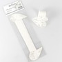 6 Serviettenringe wei� Papier Herz Tauben Serviettenhalter Hochzeit B2,7cm Herz 6,5cm