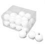 24 Christbaumkugeln 50mm Schneeball Weihnachtskugeln Kugeln wei� Winter snow