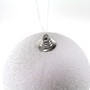 Weihnachtskugel 13,5cm wei� Schneeball H�nger Baumschmuck Christbaumkugel Winter