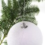 Weihnachtskugel Schneeball 18cm Kunststoff Kugel 180mm Weihnachten Winter H�nger