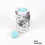 Teelichthalter Birkenoptik 7,5cm H12cm wei� Holzstruktur Ton Teelichtst�nder