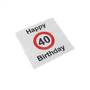 20 Servietten runder Geburtstag 3-lagig 33x33cm Tissue 18. 30. 40. 50. 