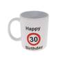 Becher Tasse 300ml runder Geburtstag Keramik 18. 30. 40. 50. Geburtstagstasse