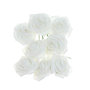 8 Rosen Schaumbl�te mit Drahtstiel ca L 27cm  10cm Foam Rosenkopf Bl�te k�nstl.