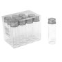 12 x Glas Flasche Schraubdeckel mini  H7cm 2,2cm Giveaway Deko Fl�schchen